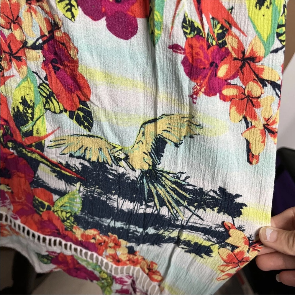 westbound woman tops size 3x hawaiian Beach Multi Color 100% Rayon - Picture 6 of 8